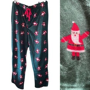 Varsity Flannel Santa Pajama Bottoms Size XL